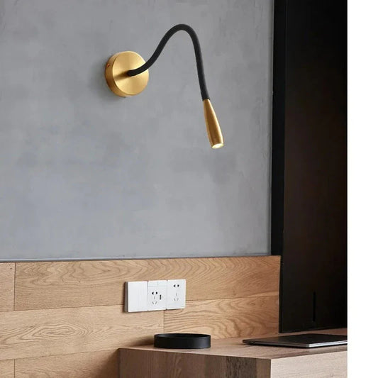 3W Copper Flexible Reading Lamp