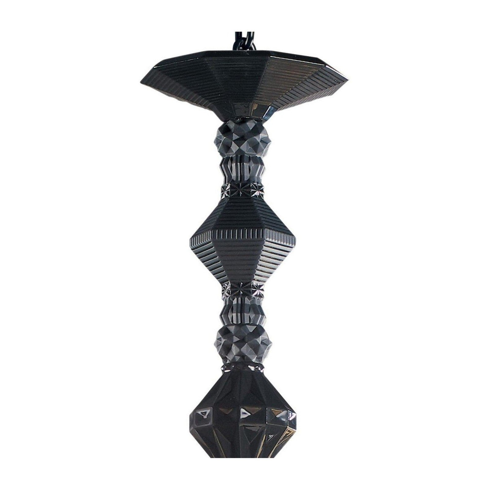 12-Light Engraved Porcelain Chandelier / Blue