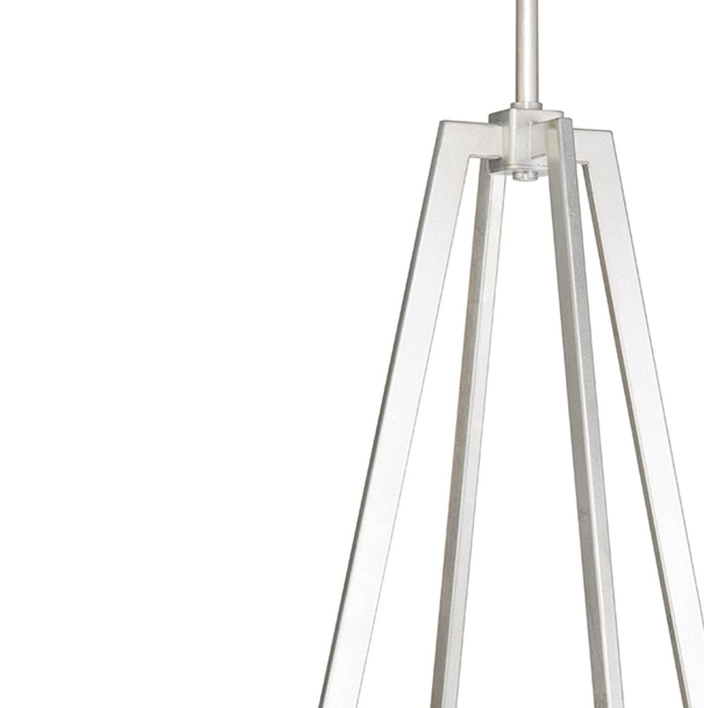 17.5-Inch Hand-Blown Glass Square Pendant Light / Black