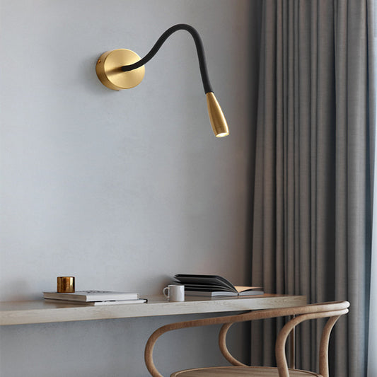 3W Copper Flexible Reading Lamp / Black Gold