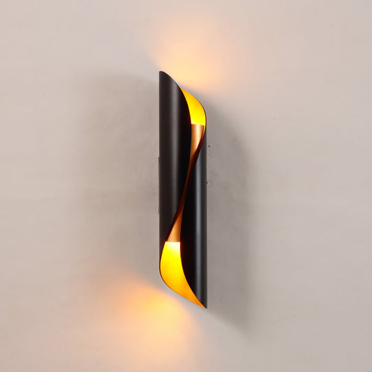 Compact LED Bedside Wall Light / C Type Black