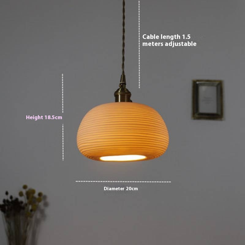 Nordic Brass Ceramic Pendant Light / Ceramic Type A