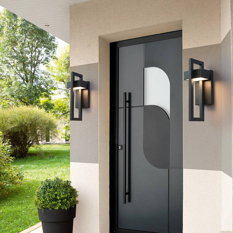 Rainproof Stainless Steel Outdoor Wall Light / Small Size White Light