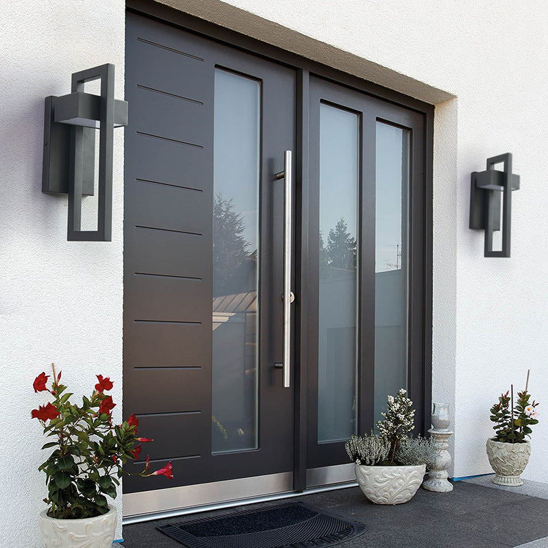 Rainproof Stainless Steel Outdoor Wall Light / Large Warm Light