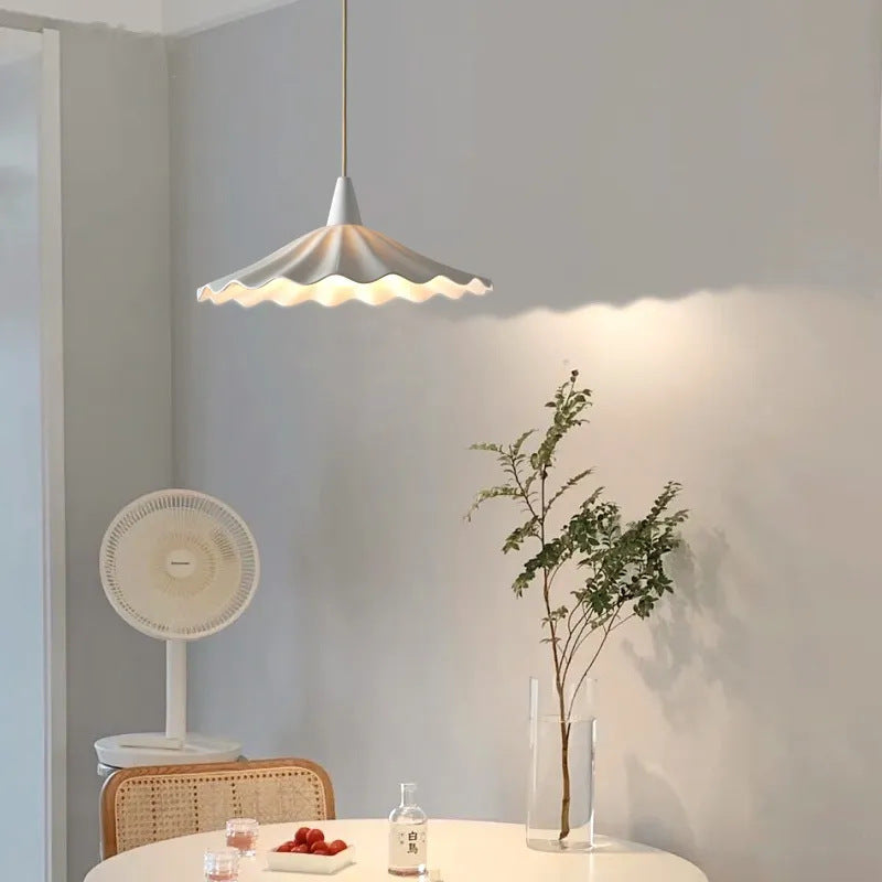 White Ceramic French-Style Pendant Light / Bulb Not Included / White Single Head