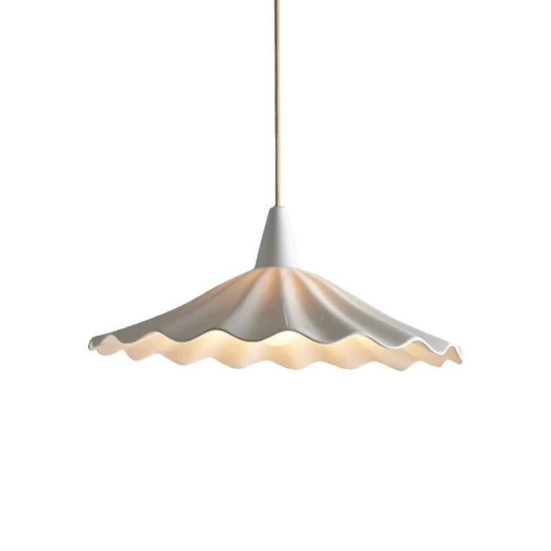 White Ceramic French-Style Pendant Light